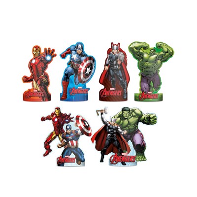 Decoração De Mesa Avengers 04 Unidades